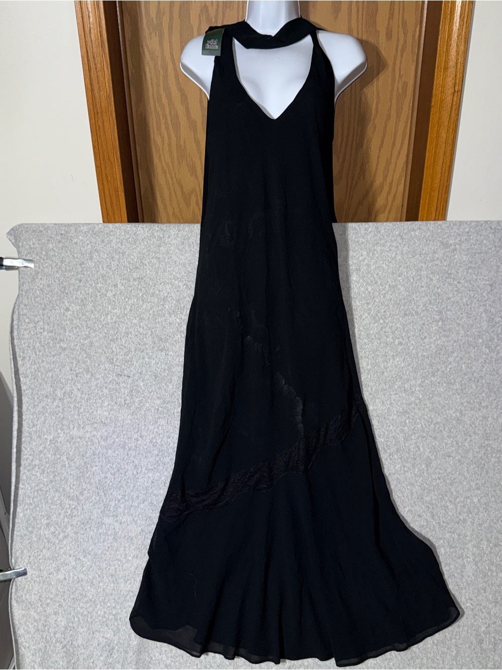 wild fable Black V-Neck Dress
